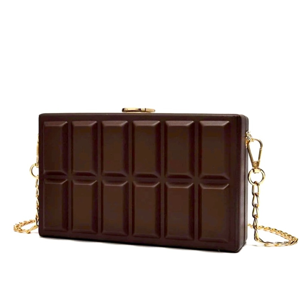 CHOCOLATE BAR EVENING BAG